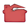 Letter Slitter, House Shaped - Translucent Red